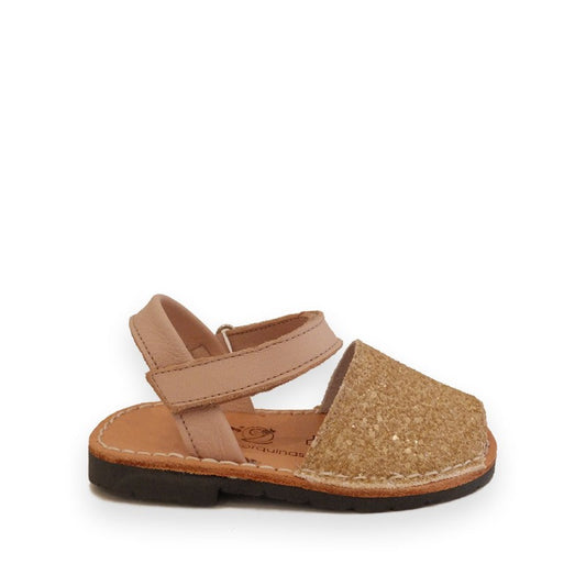 MENORQUINAS AVARCAS GLITTER MATE CON TIRA DE VELCRO