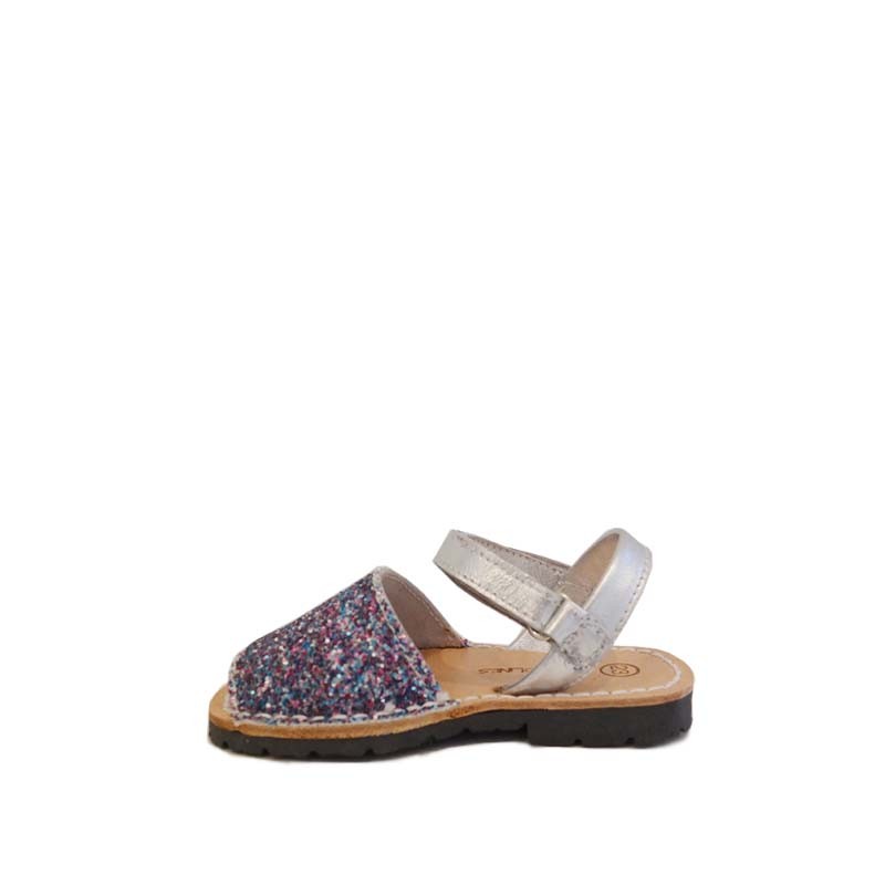 MENORQUINAS AVARCAS GLITTER MATE CON TIRA DE VELCRO