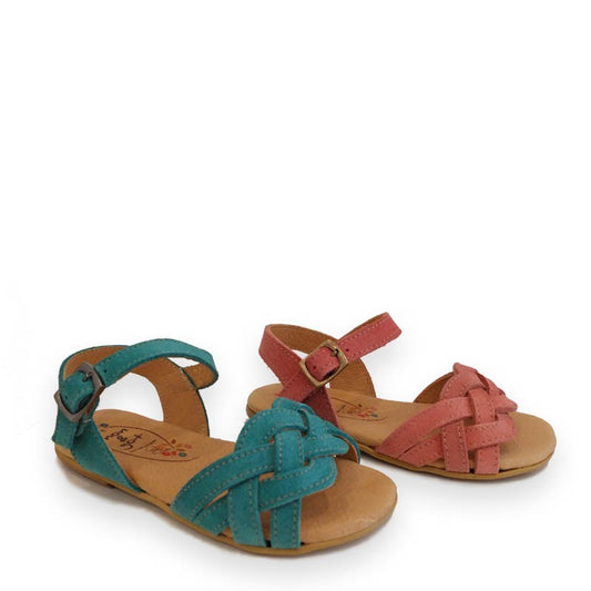 SANDALIAS TRENZA PIEL DE SERRAJE