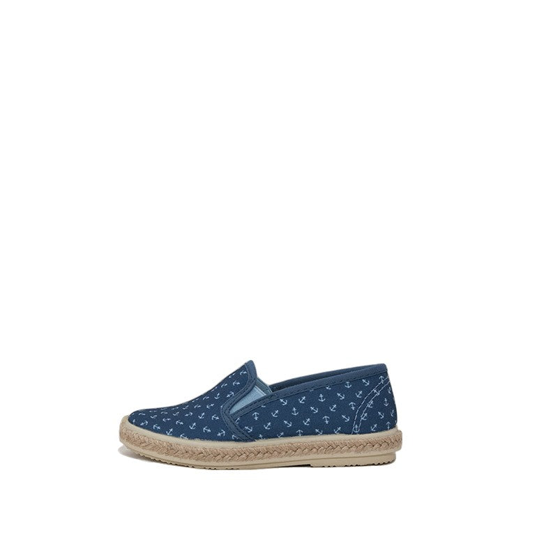 ALPARGATA LONA Y YUTE MOTIVO ANCLAS