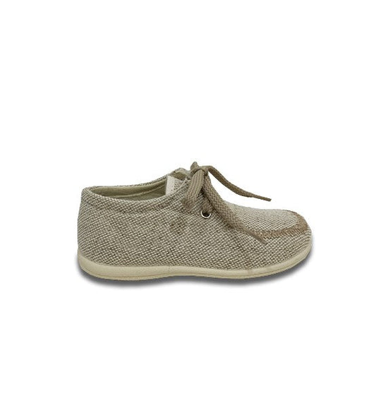 MOCASÍN NAUTICO LINO CON CORDONES