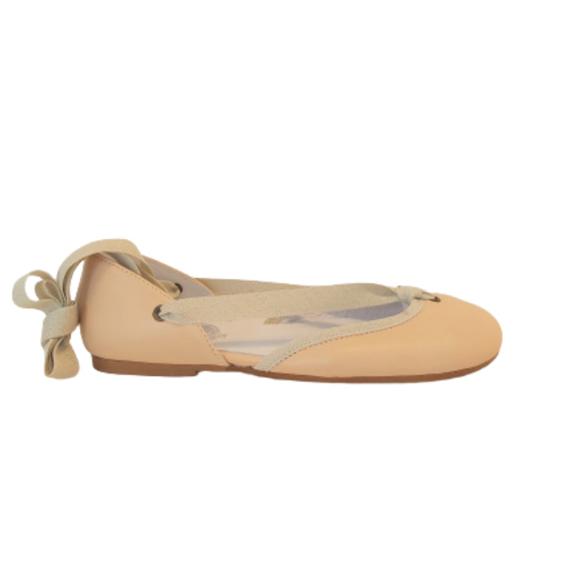 BAILARINA PIEL ESCOTADA CINTAS ELASTICAS