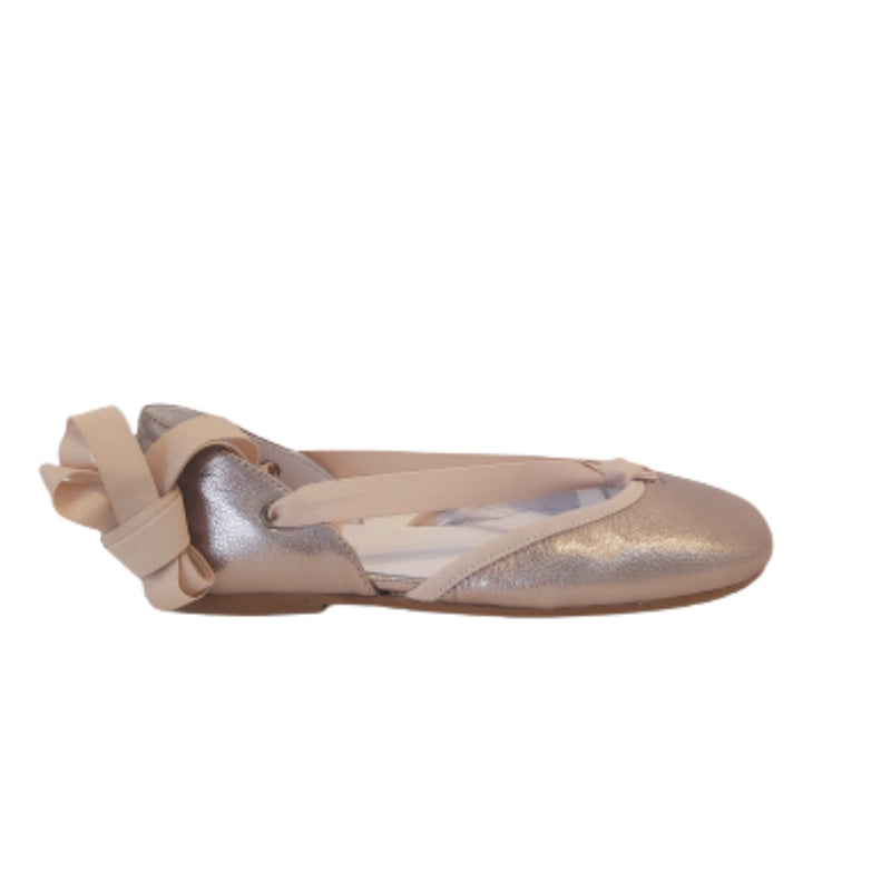BAILARINA PIEL ESCOTADA CINTAS ELASTICAS
