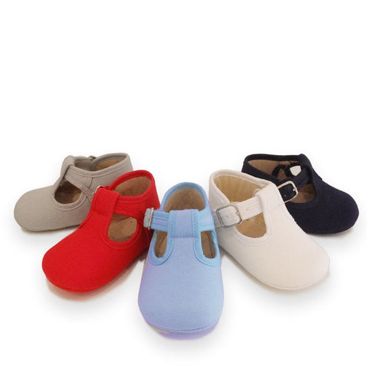 PEPITOS BEBÉ LONA VELCRO CON HEBILLA