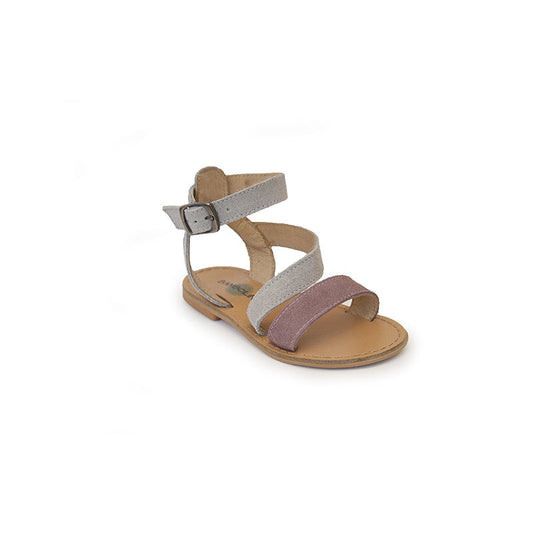 SANDALIA PIEL SERRAJE TIRAS AL TOBILLO