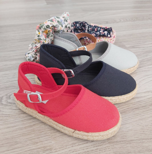 ALPARGATA LONA TIRA CON HEBILLA